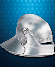 Mini Metal Knightly Sallet Helmet. Windlass.  Mini Celada del Caballero. Marto
